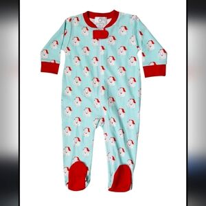 The Proper Peony 6 month Santa Pajamas